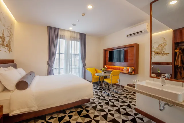 غرفة بسرير كينج بحمام خاص، The Twizt - Lifestyle Hostel 3/8