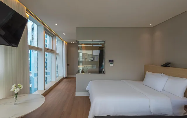 غرفة كبيرة بسريرين منفصلين، The Marine View Hotel 2/10