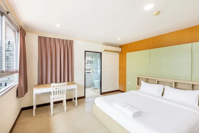 شقة عائلية بسريرين كينج بإطلالة على المدينة بغرفتي نوم، Teja Hotel Bangkok at Nana 1/4