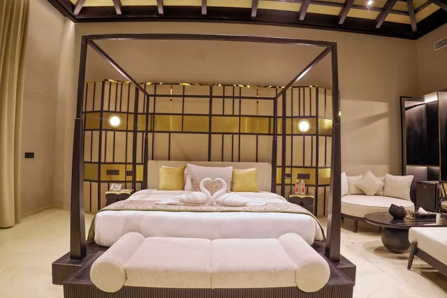 فيلا رئاسية بسرير كوين مع أريكة، Sun Hotel & Resort 2/4