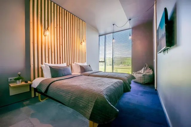 غرفة بسرير مزدوج أو سريرين منفصلين، Urbihop Hotel 1/1