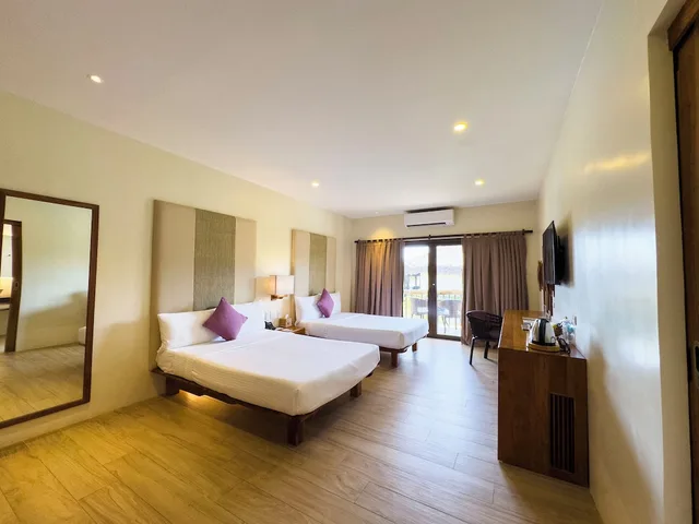 غرفة ديلوكس بسريرين مزدوجين، Bluewater Panglao Beach Resort 3/4
