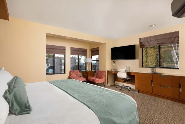 غرفة غراند بسرير كينج بإطلالة على البحر، La Jolla Inn 2/4