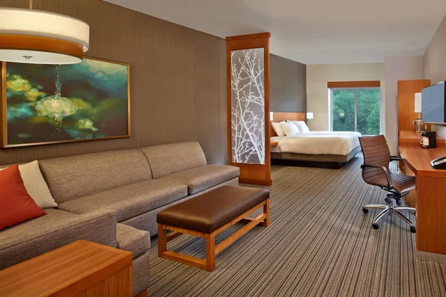 غرفة بسرير كينج في طابق مرتفع، Hyatt Place Chapel Hill / Southern Village 1/1
