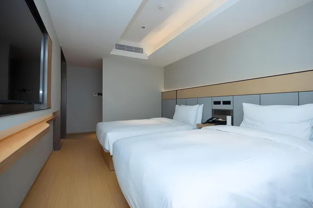 غرفة سوبيريور بسريرين، JI Hotel Shanghai Yan'an Road 2/2