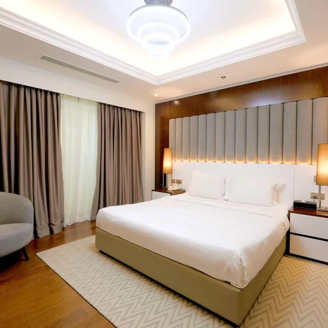 جناح بسرير مزدوج بـ3 غرف نوم، Number One Tower Suites 2/10