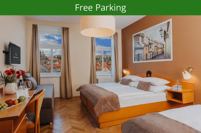 غرفة ثلاثية بسرير كوين وسرير فردي، Hotel Merkur 4/6