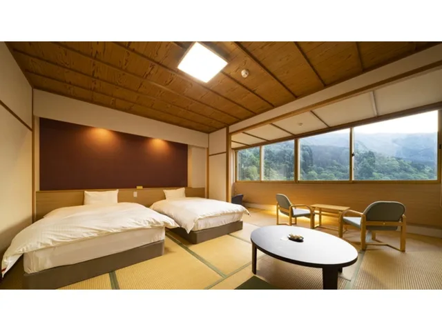 غرفة يابانية بسرير نصف مزدوج بأرضية تاتامي، Kurobe Unazuki Onsen Togen 1/1