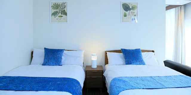 غرفة عائلية بسريرين منفصلين وسرير كينج وسرير فردي مع أريكة، Sakuragawa Riverside Hotel 1/10