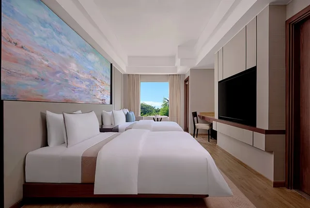 غرفة بريميوم بسريرين مزدوجين بشرفة، The Westin Resort Nusa Dua Bali 2/10