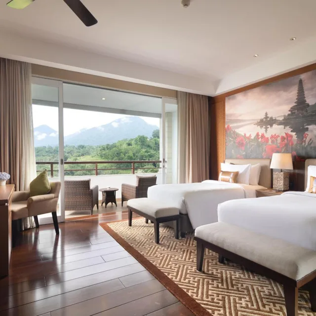 غرفة ديلوكس بسريرين منفصلين، HOMM Saranam Baturiti Bali a brand of Banyan Group 1/3