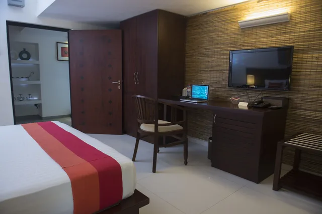 غرفة ديلوكس ثلاثية بسرير كوين بإطلالة على الحديقة، Villa Escondite 5/5