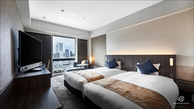 Hollywood, Standard, Twin Beds، DEL style Osakashinsaibashi by Daiwa Roynet Hotel 1/1