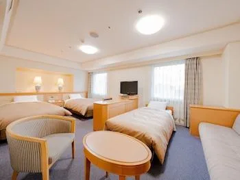 غرفة ديلوكس بسريرين منفصلين مع أريكة للمدخنين، Hotel Grand Terrace Obihiro Ex Obihiro Tokyu Inn 1/2
