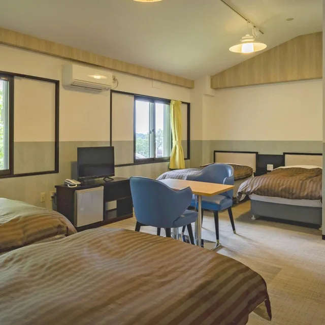غرفة رباعية بحمام مشترك، Madarao Kogen Hotel 2/2