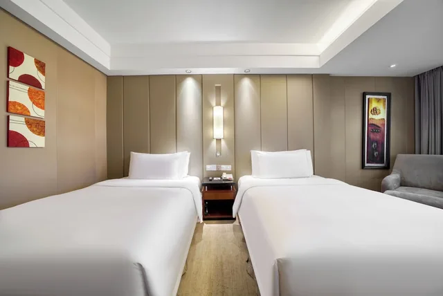 غرفة ديلوكس بسريرين مزدوجين، Haiwaihai Crowne Hotel Ex Plaza Hangzhou Grand Canal 3/5