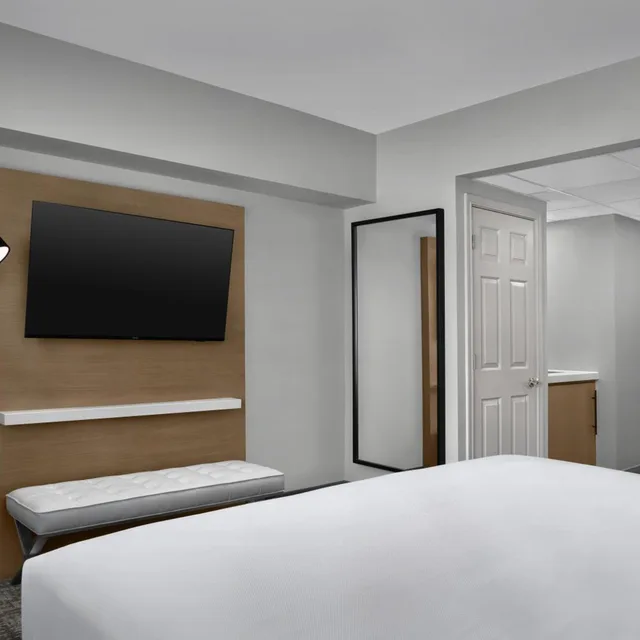 جناح بسرير كينج بغرفة نوم واحدة مع أريكة، Radisson Hotel Cedar Rapids, IA 3/7