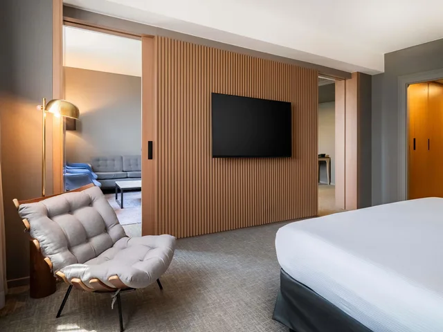 جناح تنفيذي تنفيذي بسرير كينج مع دخول الصالة، Pullman Sao Paulo Guarulhos Airport 8/10