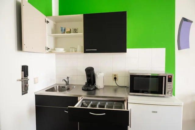 استوديو بسريرين منفصلين، Amsterdam Teleport Hotel 7/8