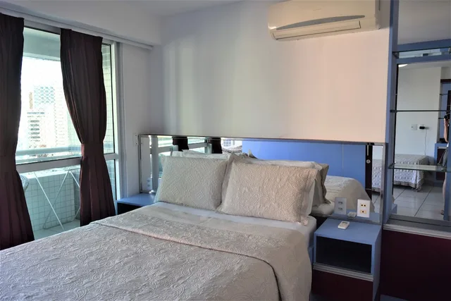شقة اقتصادية بغرفتي نوم مع سرير سحّاب إضافي مع أريكة في طابق منخفض، Vip Beira Mar Residence 7/10