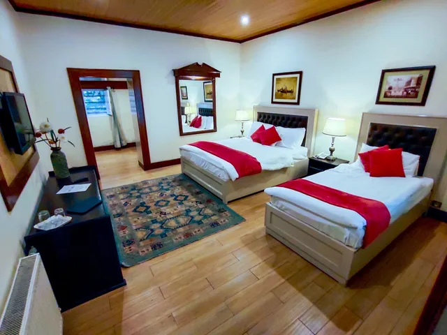 2 Bedrooms, Family Suite, Queen and Twin Beds, Garden View, Garden Area, Lockwood Hotel Murree 1/1