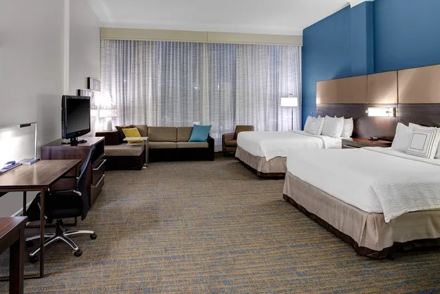 استوديو بسريرين كينج مع أريكة، Residence Inn By Marriott Cleveland Downtown 2/3