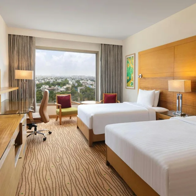 Deluxe, Twin Beds, Courtyard By Marriott Gurugram Downtown 3/10
