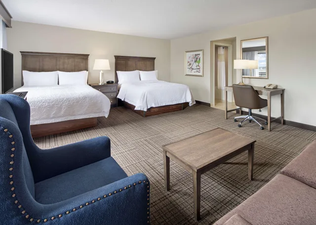 استوديو بسريرين كوين، Hampton Inn & Suites Alexandria Old Town Area South 3/9