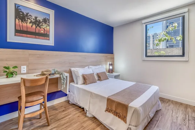 غرفة بسرير مزدوج وسرير فردي، CAIS DA PRAIA HOTEL 2/5