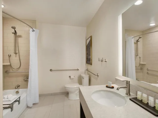 جناح بسرير كينج بغرفة نوم واحدة مع أريكة لذوي الإعاقة، Embassy Suites by Hilton Syracuse Destiny USA 3/4