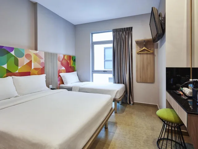 غرفة سوبيريور ثلاثية بسرير مزدوج وسرير فردي، Ibis Budget Singapore Clarke Quay 3/4