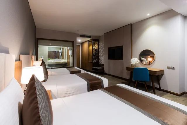 غرفة ديلوكس ثلاثية بثلاثة أسرّة، Muong Thanh Luxury Vien Trieu Hotel 3/5