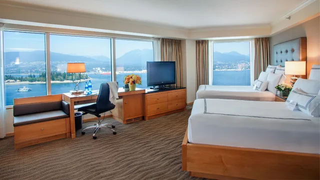 غرفة بريميير بسرير مزدوج، Pan Pacific Vancouver 3/4