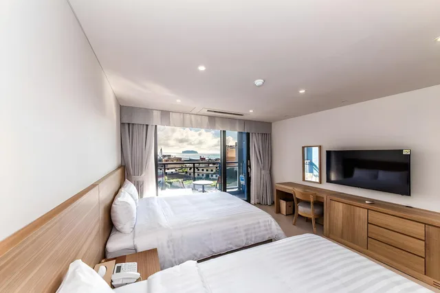غرفة سوبيريور عائلية بسريرين مزدوجين، BK HOTEL JEJU 2/2