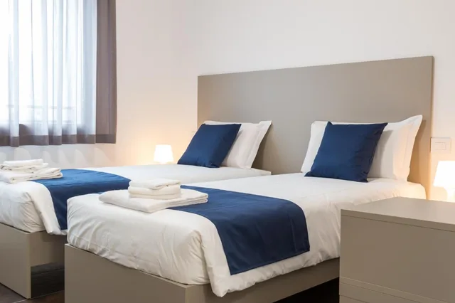 غرفة بسرير مزدوج أو سريرين منفصلين، Cascina Fossata Hotel Residence 7/10