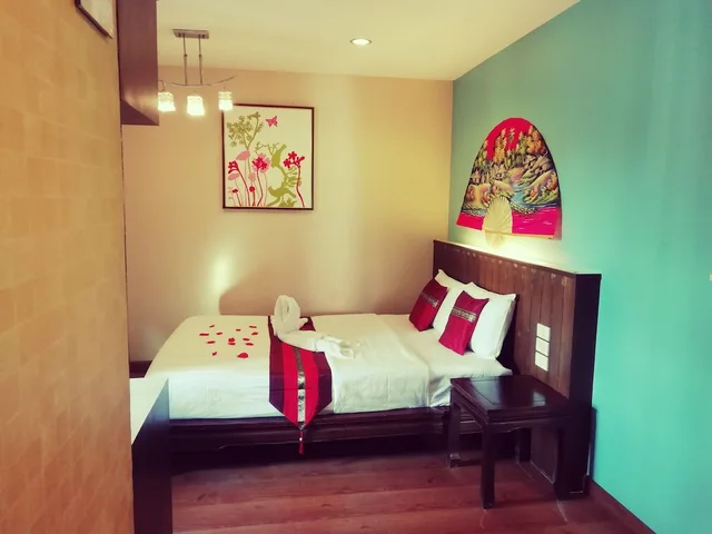 غرفة عائلية رباعية بسرير مزدوج وسريرين منفصلين، MANDALA HOUSE 3/8