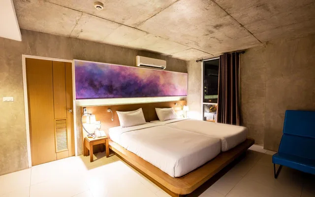 غرفة ديلوكس بإطلالة على الحديقة، B2 Sea View Pattaya Boutique Budget Hotel 2/2