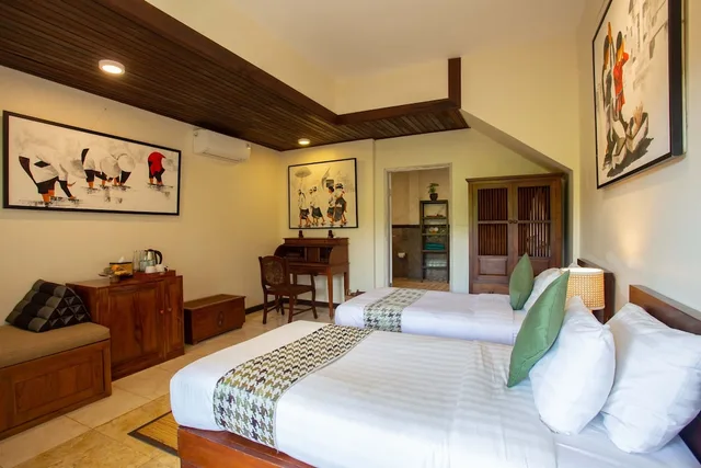 دوبلكس بسريرين منفصلين بإطلالة على النهر بغرفتي نوم، Villa Semana Resort Ubud 7/10