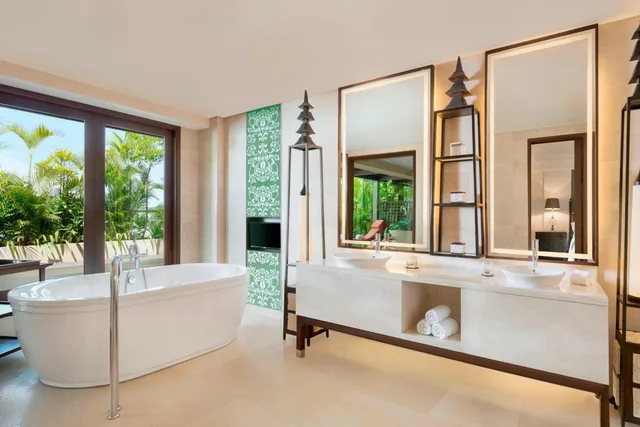 جناح بسريرين مزدوجين بشرفة بغرفة نوم واحدة، The St Regis Bali Resort 2/2