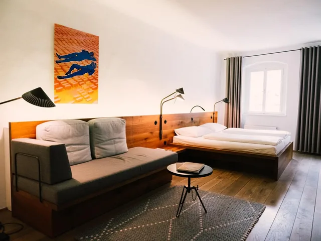 غرفة سوبيريور بسرير كينج، Arthotel Blaue Gans 2/7