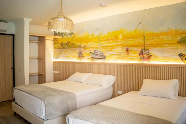 غرفة بسريرين منفصلين، Casana Rosa Hotel 5/8