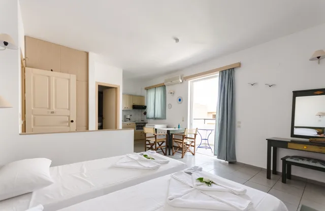 استوديو بسريرين منفصلين بإطلالة على المدينة، Happiness Apartments 1/5
