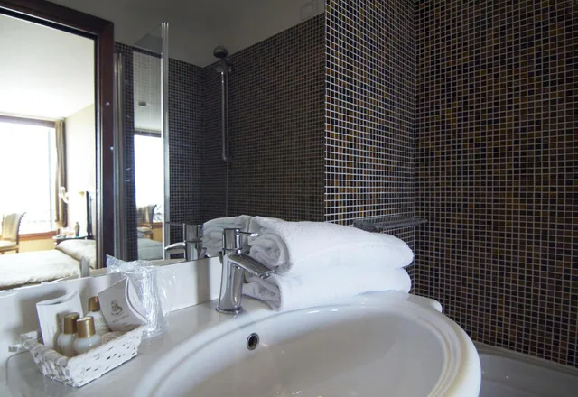غرفة عائلية مع أريكة، Hotel Paganelli Venice 9/10