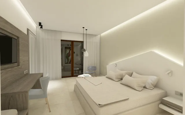 غرفة قياسية بسريرين منفصلين بإطلالة على البحر، Kassandra Bay Resort, Suites and Spa 4/10