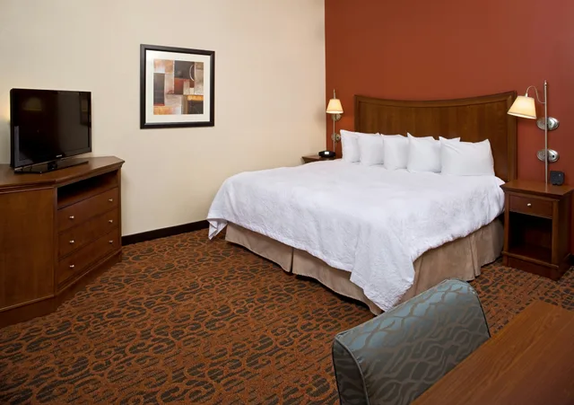 غرفة بسرير كينج مع أريكة لذوي الإعاقة، Hampton Inn and Suites Pittsburgh Meadow Lands 3/6