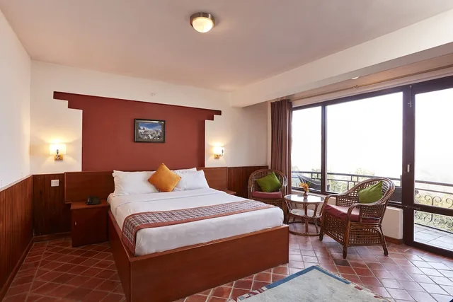 كوخ ديلوكس بسرير فردي بإطلالة على الجبل بغرفة نوم واحدة، Dhulikhel Lodge Resort 1/3