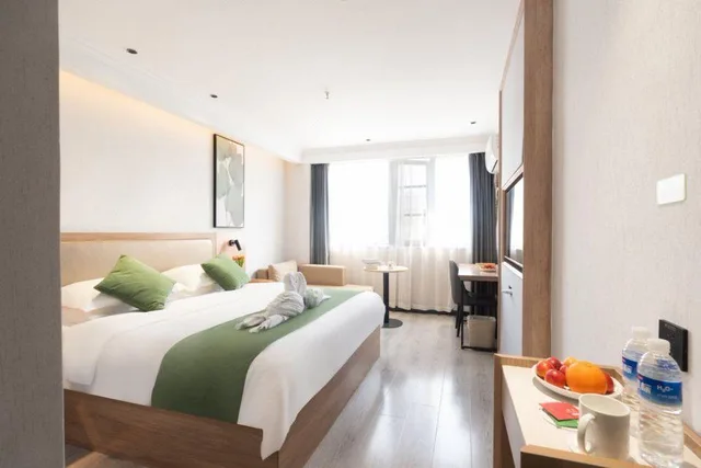 غرفة سوبيريور بسرير كوين، GreenTree Inn Hefei Economic Development Zone Convention and Exhibition Center Business Hotel 1/2