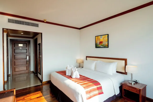 غرفة ديلوكس بإطلالة على المدينة مفردة بسرير كينج، Champasak Grand Hotel 2/2