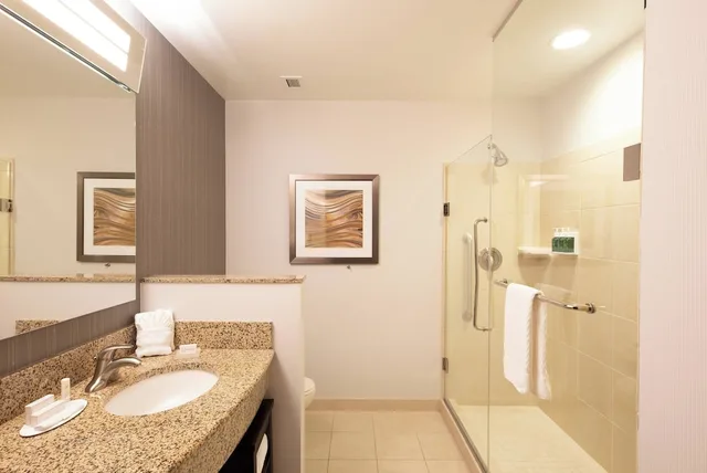 جناح بسرير كينج بغرفة نوم واحدة مع أريكة لذوي الإعاقة، Courtyard Greenville Downtown 3/4