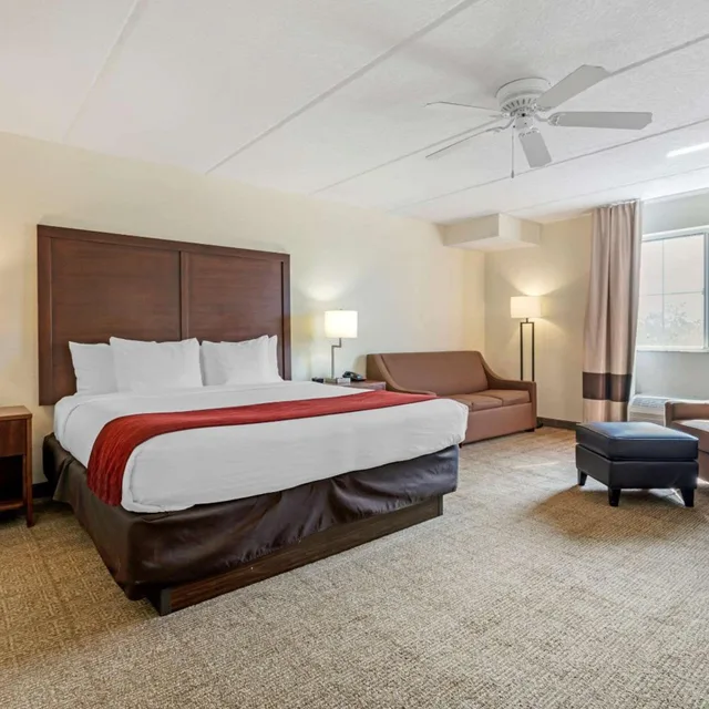 غرفة بسرير كينج مع أريكة، Comfort Inn Kissimmee Lake Buena Vista South 2/7